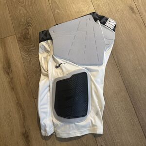 Nike Pro Padded Mens Football Shorts White/Grey/Black Size‎ X-Large